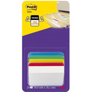 Zakładki Indeksujące Post-It Do Archiwizacji (686-A1), Pp, Wygięte, 50,8X38,1Mm, 4X6 Kart., Mix Kolorów 