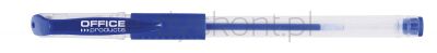 Office Products Długopis Żelowy Gumowy Uchwyt, 0,5Mm, Niebieski
