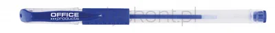 Długopis Żelowy Office Products, Gumowy Uchwyt, 0,5Mm, Niebieski