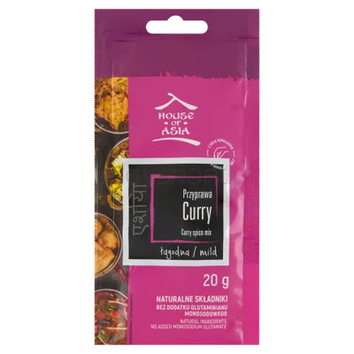 House Of Asia Przyprawa Curry Łagodne 20G