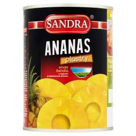 Sandra Ananas Plastry 565G 
