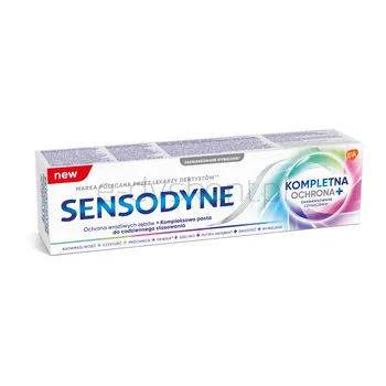 Sensodyne Kompletna Ochrona + pasta do zębów wybielająca z fluorem 75 ml