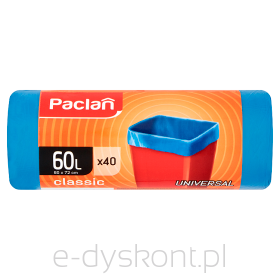 Paclan Classic Worki Na Śmieci 60L 40 Szt