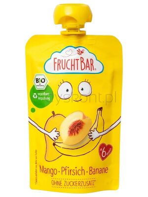 Fruchtbar Mus mango, brzoskwinia, banan BIO 100 g