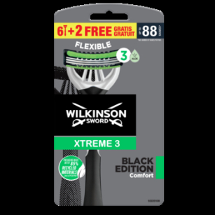 Wilkinson Sword Xtreme3 Black Edition 6+2