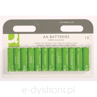 Q-Connect Baterie Super-Alkaliczne Aa, Lr06, 1,5V, 12Szt