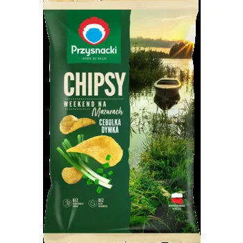 Przysnacki chipsy Weekend na Mazurach osmaku cebulki dymki