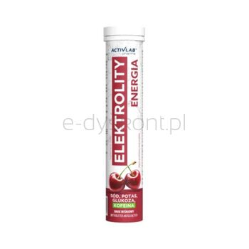 Activlab Elektrolity Energia Smak Wiśniowy (Tuba/20 Tab.) Suplement Diety.