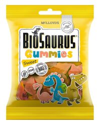 Biosaurus Żelki Słodkie Bezgl. Bio 80 G Biosaurus