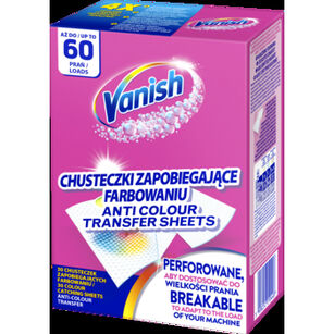 Vanish Color Protect Chusteczki wyłapujące barwnik, 60 prań (30 chusteczek)