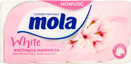 Mola Papier Toaletowy Magnolia   8 Rolek 