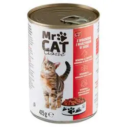 Karma Kot Mr Cat Wołowina Warzywa 415 GMw Dobry Wybór Pusz