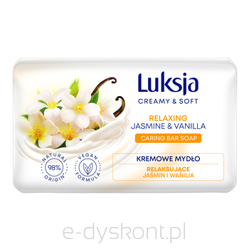 Luksja Mydło W Kostce Creamy Soft Kremowe Jaśmin I Wanilia 90 G