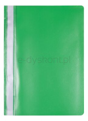 Office Products Skoroszyt, Pp, A4, Miękki, 100/170Mikr., Zielony 