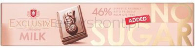 Taitau Czekolada Mleczna 46% kakao bez cukru, słodzona erytrytolem KETO 50 g