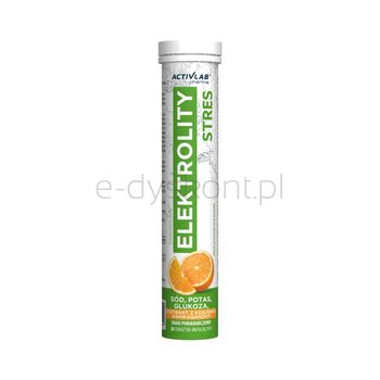 Activlab Elektrolity Stres Smak Pomarańczowy (Tuba/20 Tab.) Suplement Diety.