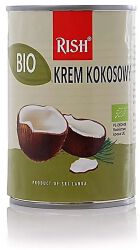 Rish Krem Kokosowy 17% Tłuszczu ( Mleczko Kokosowe ) Bio 400 Ml