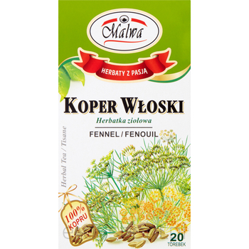 Malwa Herbatka Koper Włoski Ziołowa 20 Torebek 30 G (20X1,5 G)