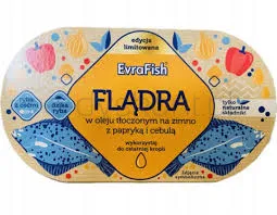 Evrafish Flądra W Oleju Z Papryką I Cebulą 170 G