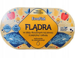 Evrafish Flądra W Oleju Z Papryką I Cebulą 170 G