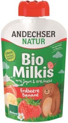Andechser Deser Jogurtowy Truskawka-Banan Bio 100 G