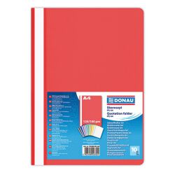 Donau Skoroszyt Pp, A4, Standard, 120/180Mikr., Czerwony 