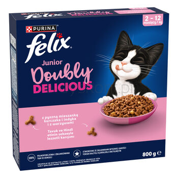 Felix Junior Doubly Delicious Kurczak 800 G