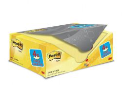 Post-It  Karteczki Samoprzylepne (655Cy-Vp20), 127X76Mm, (16+4)X100 Kart., Żółte, 4 Bloczki Gratis
