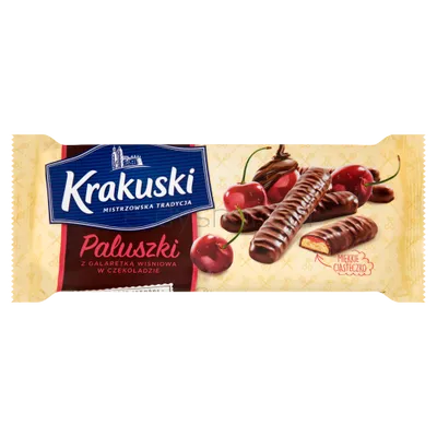Krakuski Paluszki Z Galaretką Wiśniową W Czekoladzie 144G