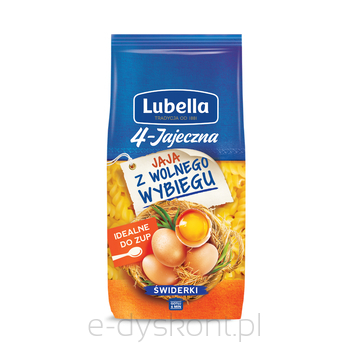 Lubella Makaron 4-Jajeczna Świderki 250 G