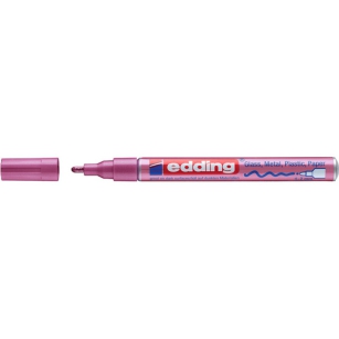 Marker olejowy połyskujący e-751 EDDING, 1-2 mm, różowy metaliczny