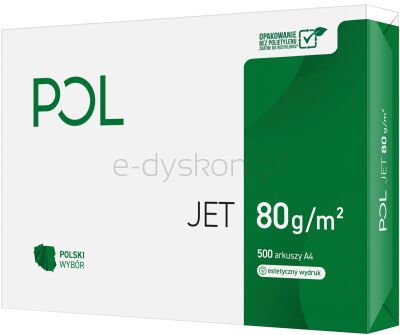 Pol Jet Papier Ksero A4 Klasa A 80G/M2 500 Arkuszy