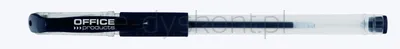 Office Products Długopis Żelowy, Gumowy Uchwyt, 0,5Mm, Czarny 
