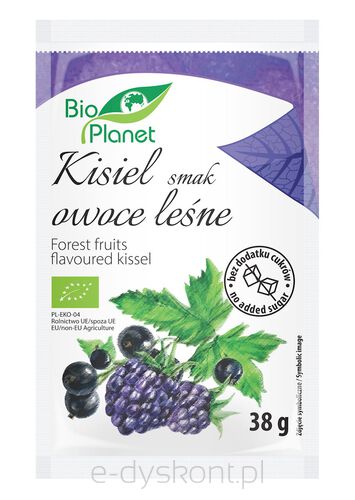 Kisiel O Smaku Owoców Leśnych Z Owocami Jagodowymi Bio 38 G - Bio Planet [BIO]