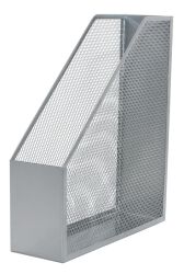 Q-Connect Pojemnik Na Dokumenty Office Set, Metalowy, Srebrny