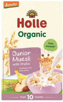 Holle Kaszka wieloziarnista z cornflakes i owocami, bezMleczna powyżej 10 miesiąca życia BIO 250 g