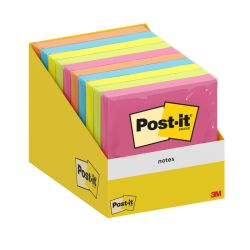 Post-It  Karteczki Samoprzylepne, 76X76Mm, 1X100 Kart., Mix Kolorów