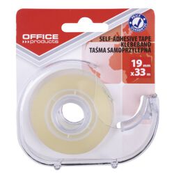 Office Products Taśma Biurowa 19Mm, 33M, Dyspenser, Transparentna