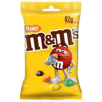 M&M'S Peanut Orzeszki Ziemne Oblane Czekoladą W Kolorowych Skorupkach 82 G