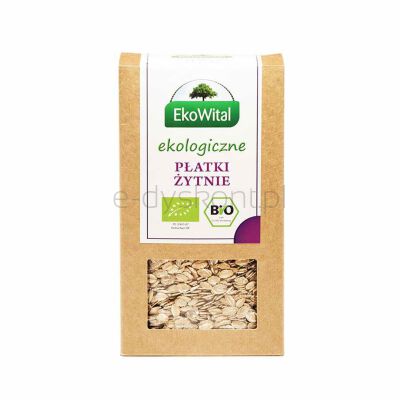 Ekowital Płatki Żytnie Bio 350 G