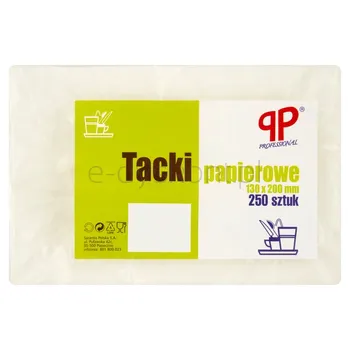 Pp Professional Tacki Papierowe 13 X 20 Cm 250 Sztuk