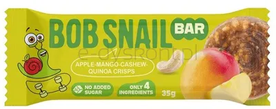 Baton Jabłko-Mango z Nerkowcem i chrupkami z komosy ryżowej bez dodatku cukru 35 g