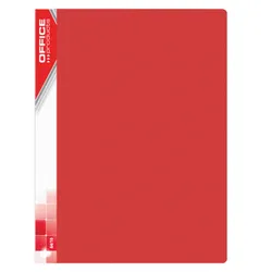 Office Products Teczka Ofertowa Pp, A4, 520Mikr., 10 Koszulek, Czerwona 