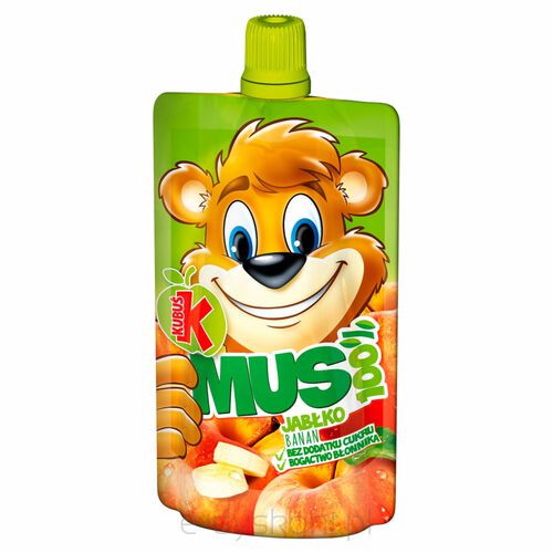 Kubuś Mus 100% Jabłko Banan 100 G