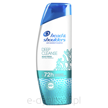 Head Shoulders Deep Cleanse Scalp Detox Szampon Przeciwłupieżowy Z Minerałami Morskimi, 300Ml