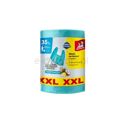 Jan Niezbędny worki HD T-shirt o zapachu owoców tropikalnych XXL 35L 100szt.