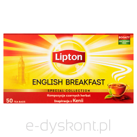 Lipton Herbata English Breakfast Czarna 50 G (25 Torebek).