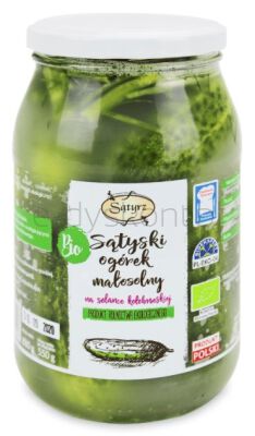 Sątyrz Ogórki kwaSzone małosolne BIO 880 g