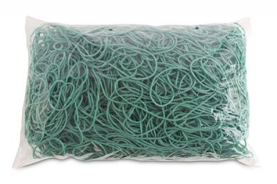 Office Products Gumki recepturki średnica 100mm, 1,5x1,5mm, 60% kauczuku, 1000g, zgrzewka, zielone 