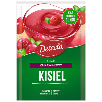 Delecta Kisiel Smak Żurawinowy 38G 